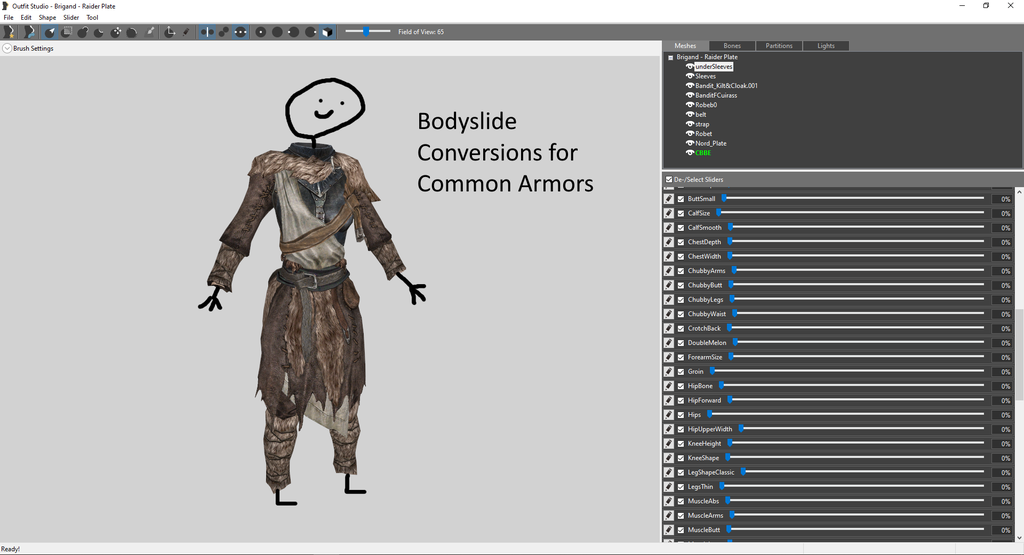 (DISCONTINUED) Bodyslide Conversions for &lsquo;Common Armors&rsquo;