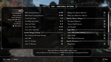 Relationship Dialogue Overhaul - Update and MCM